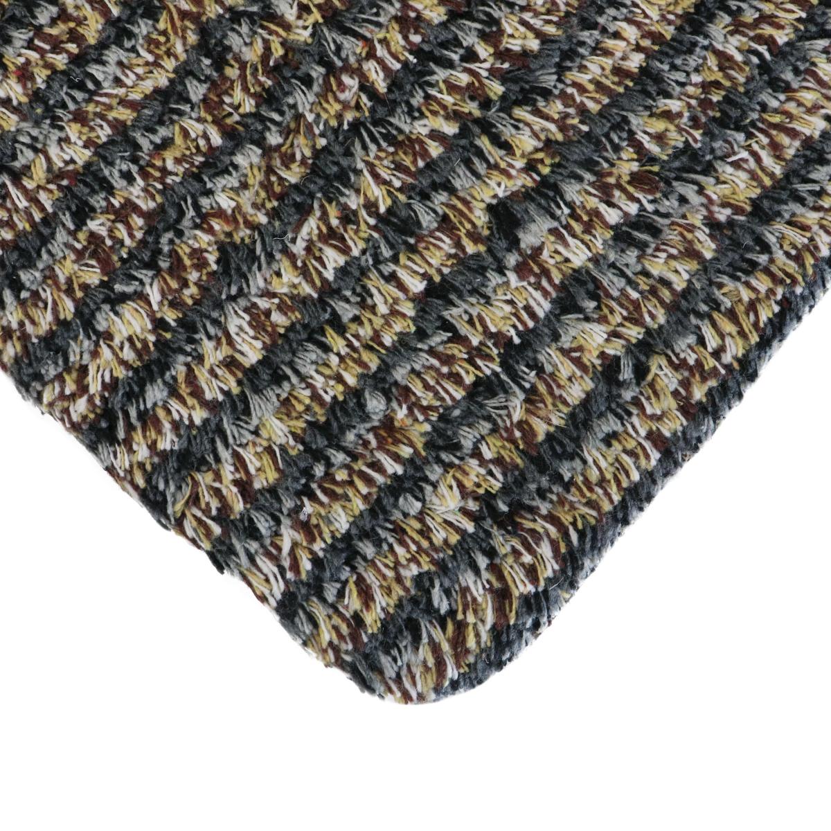 JVL Kensington Cotton Doormat Fine Stripes Brown – image 4