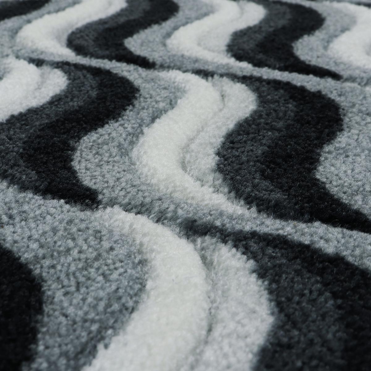 JVL Solemate Latex Wave Doormat Grey – image 4