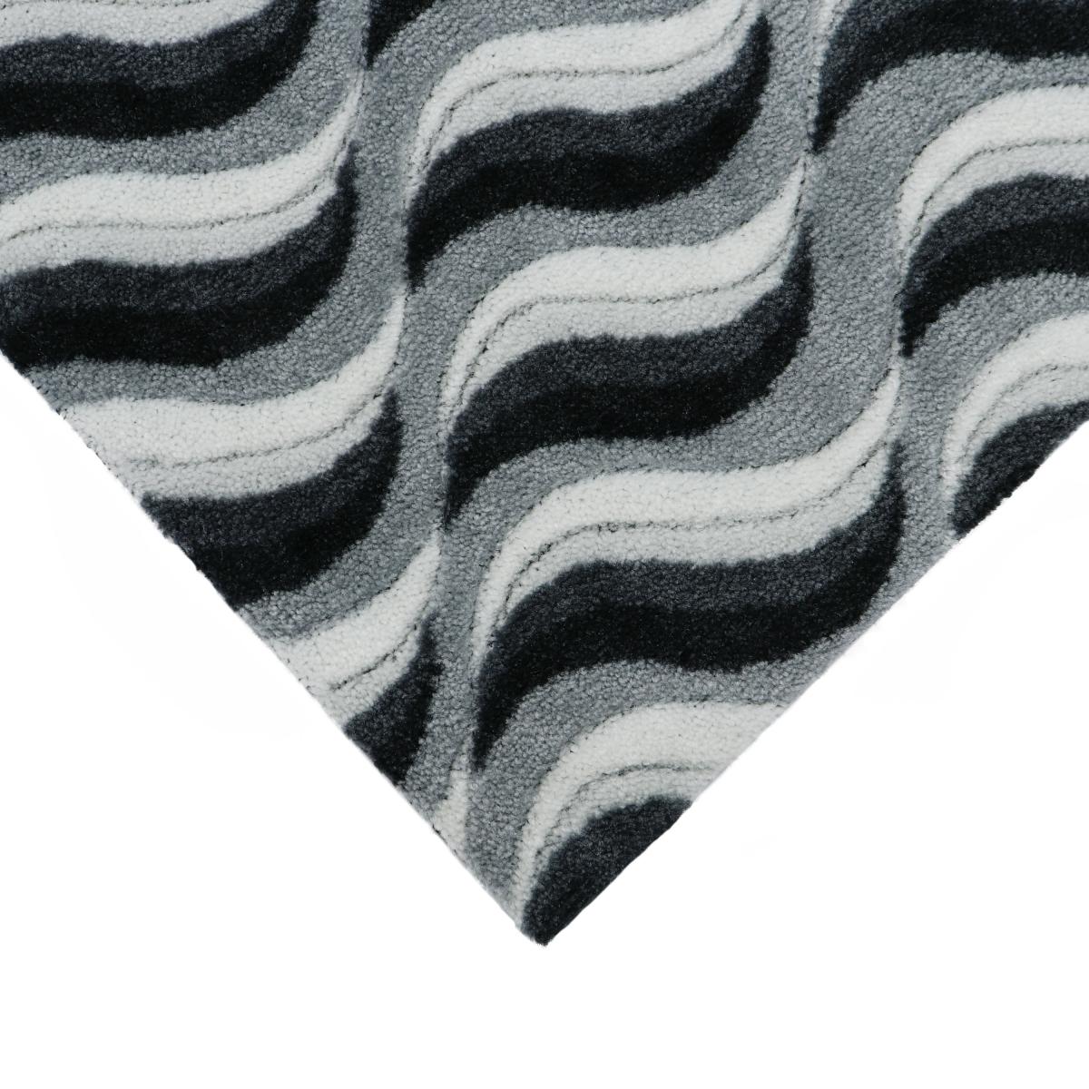 JVL Solemate Latex Wave Doormat Grey – image 5