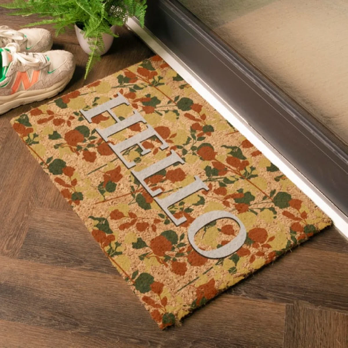 Artsy Mats Hello Floral Coir Doormat – image 2