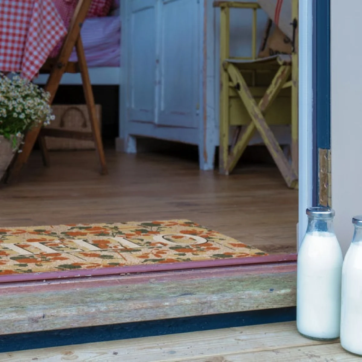 Artsy Mats Hello Floral Coir Doormat – image 4