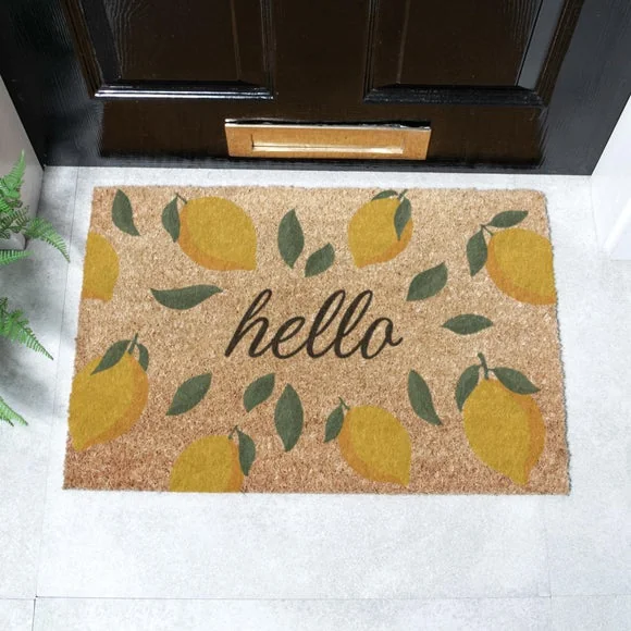 Artsy Mats Hello Lemons Coir Doormat – image 2