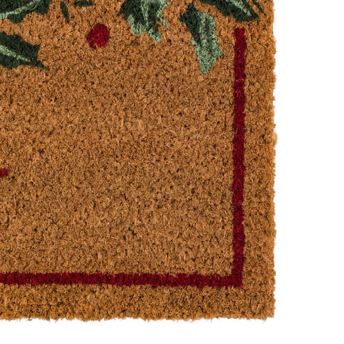 Cedar and Sage Festive Garland Merry Christmas Coir Doormat – image 2