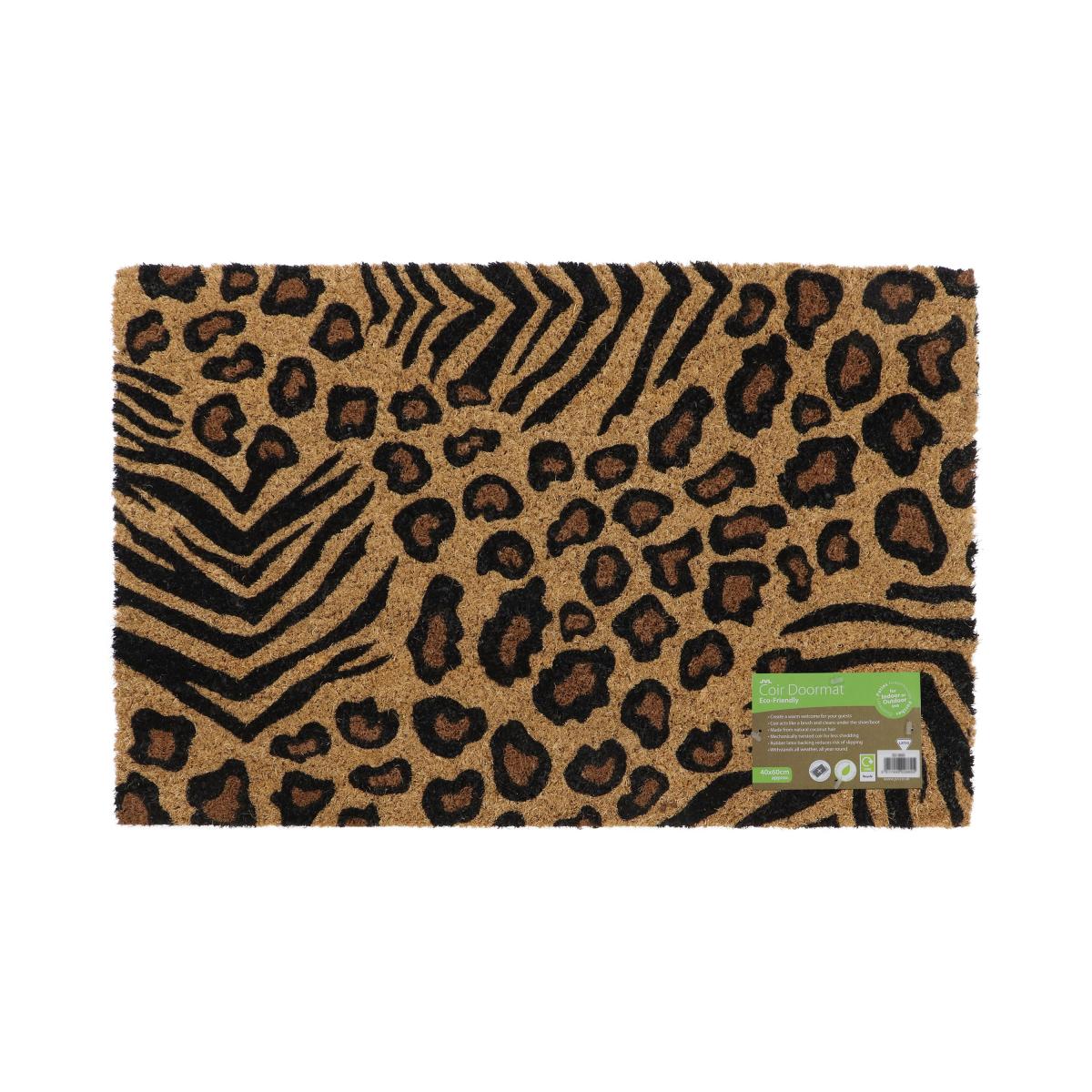 JVL Eco Latex Animal Print Doormat Natural – image 4