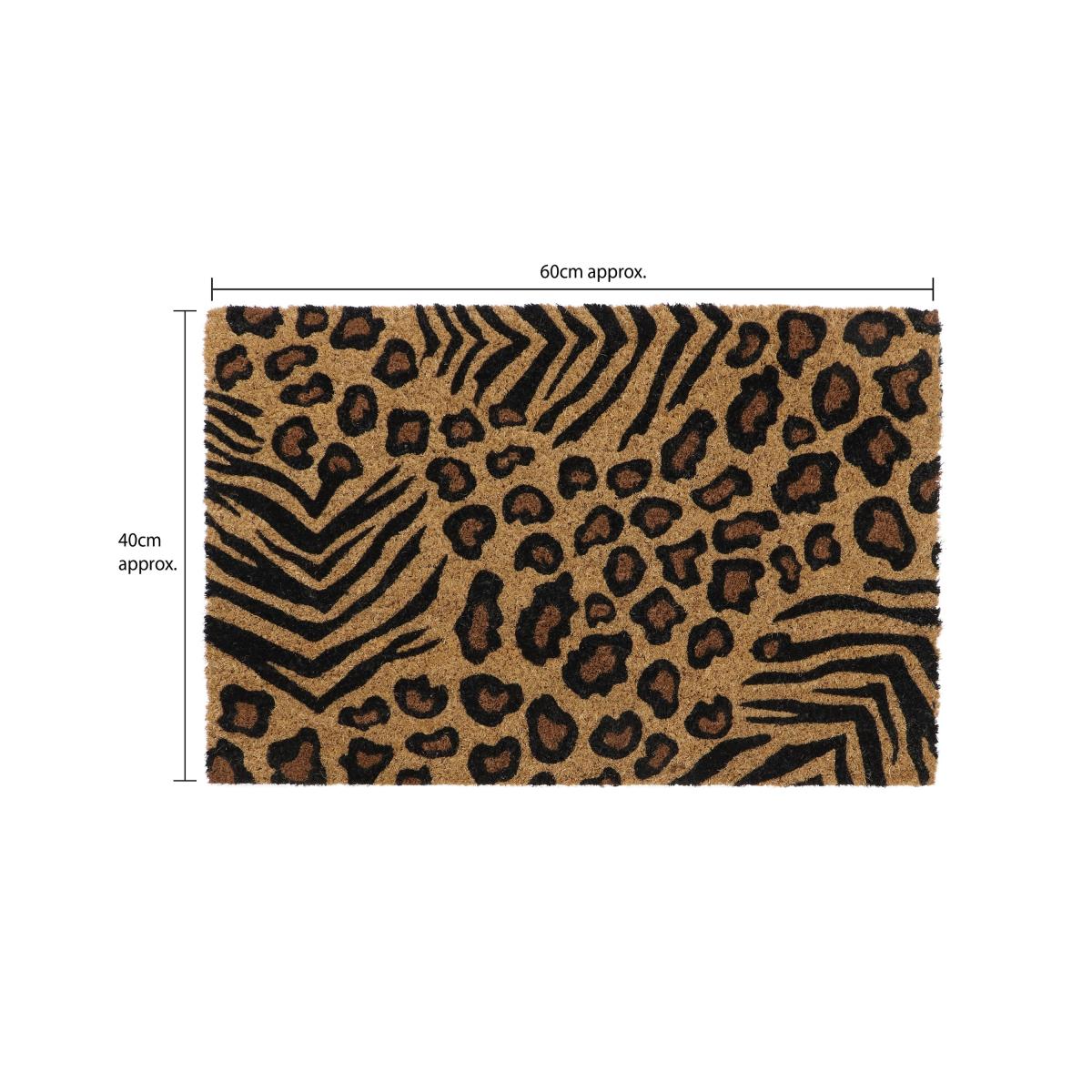 JVL Eco Latex Animal Print Doormat Natural – image 5