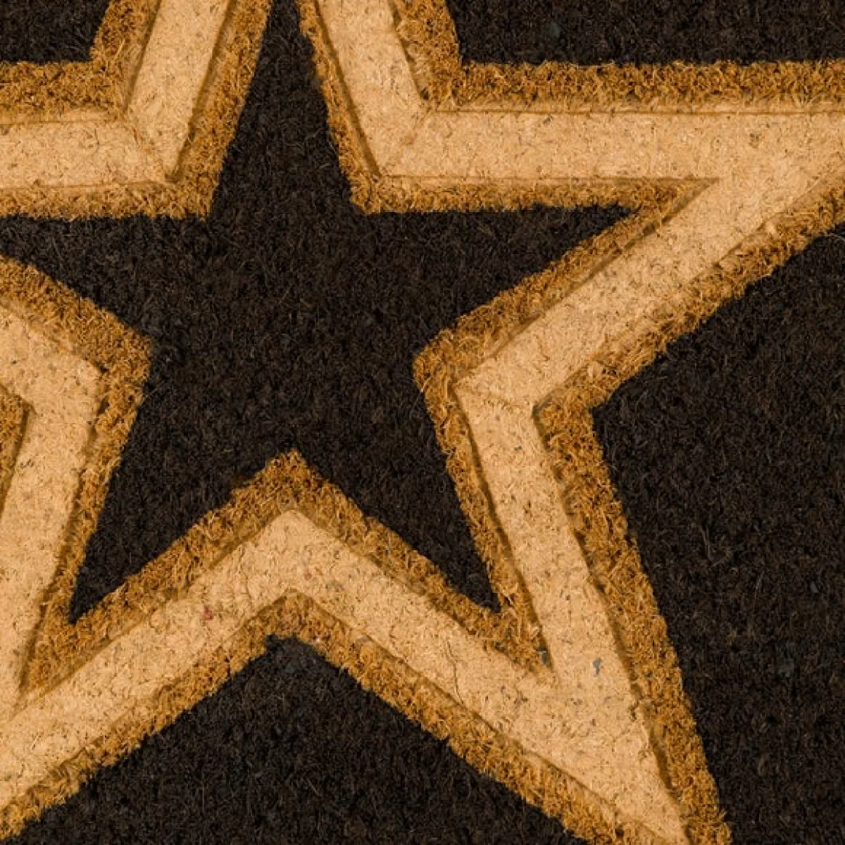 Cedar and Sage Single Star Cut Out Coir Doormat – image 2