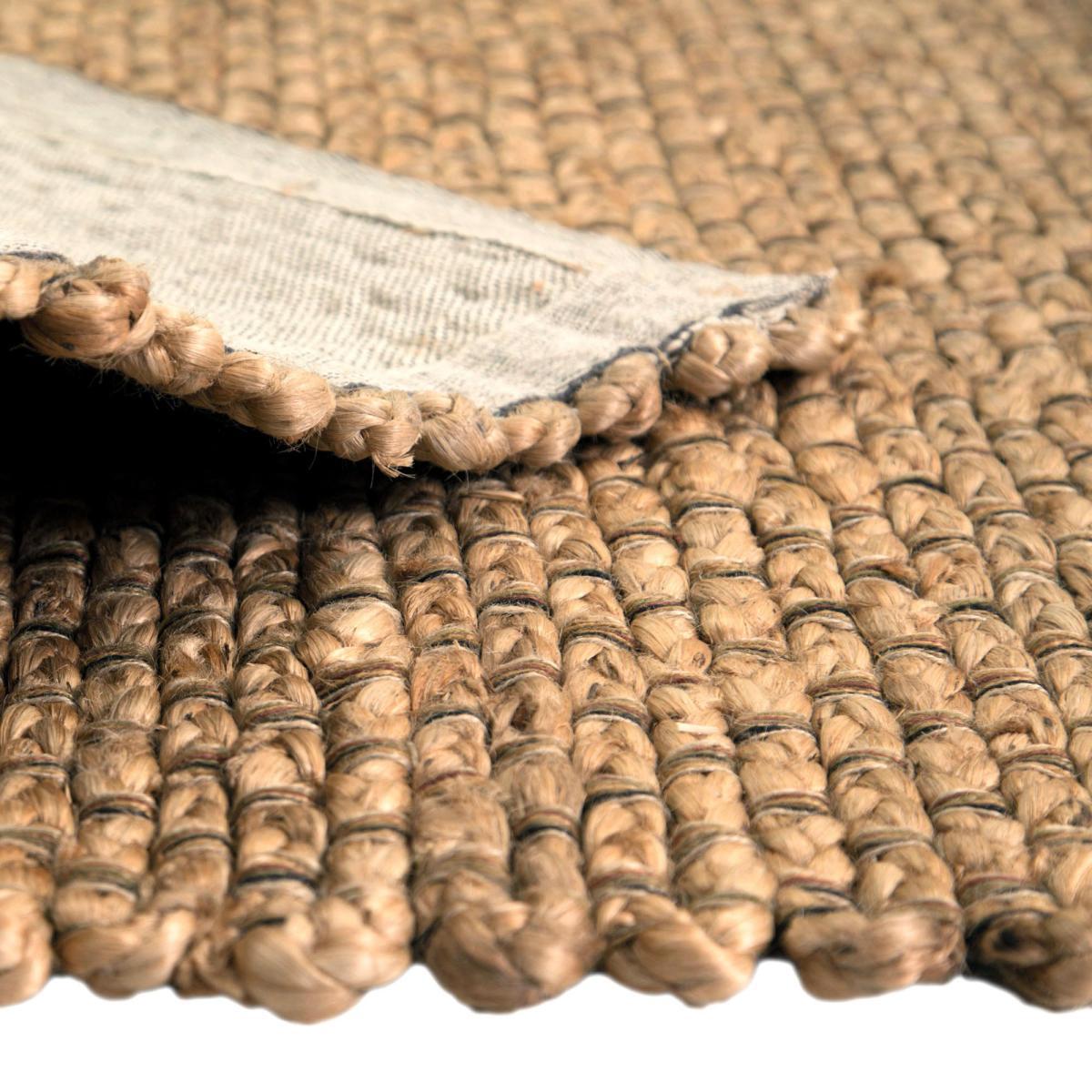 Chunky Jute Woven Runner Chunky Jute Light Grey – image 3