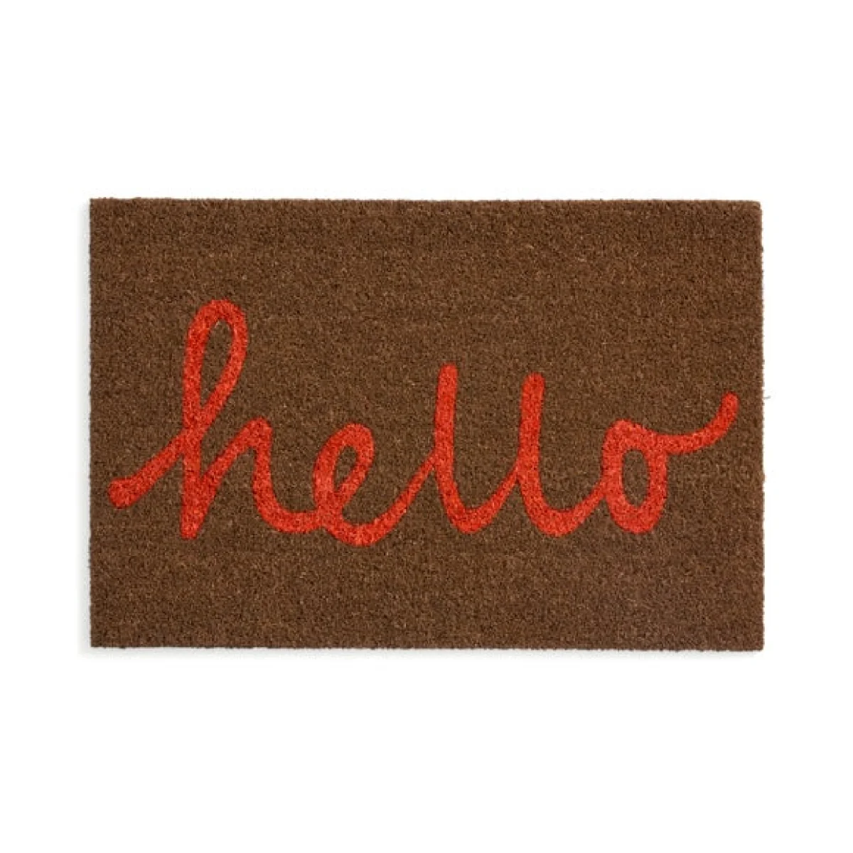 Hello Brown Coir Doormat – image 3