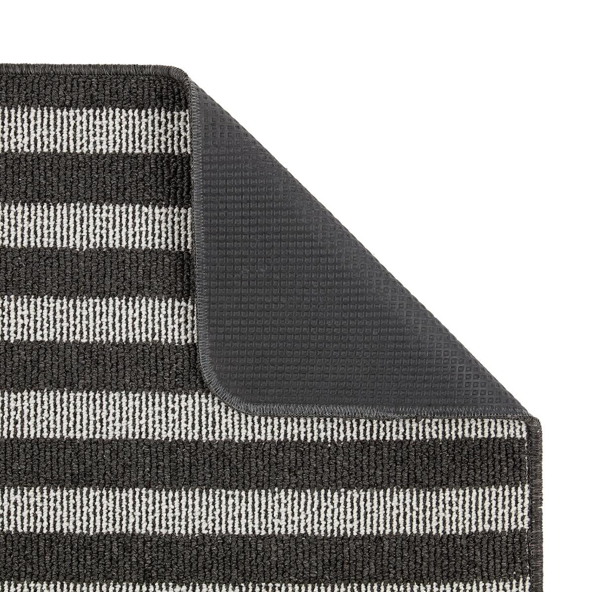 Marvel Boucle Wide Stripe Black Doormat Black – image 3