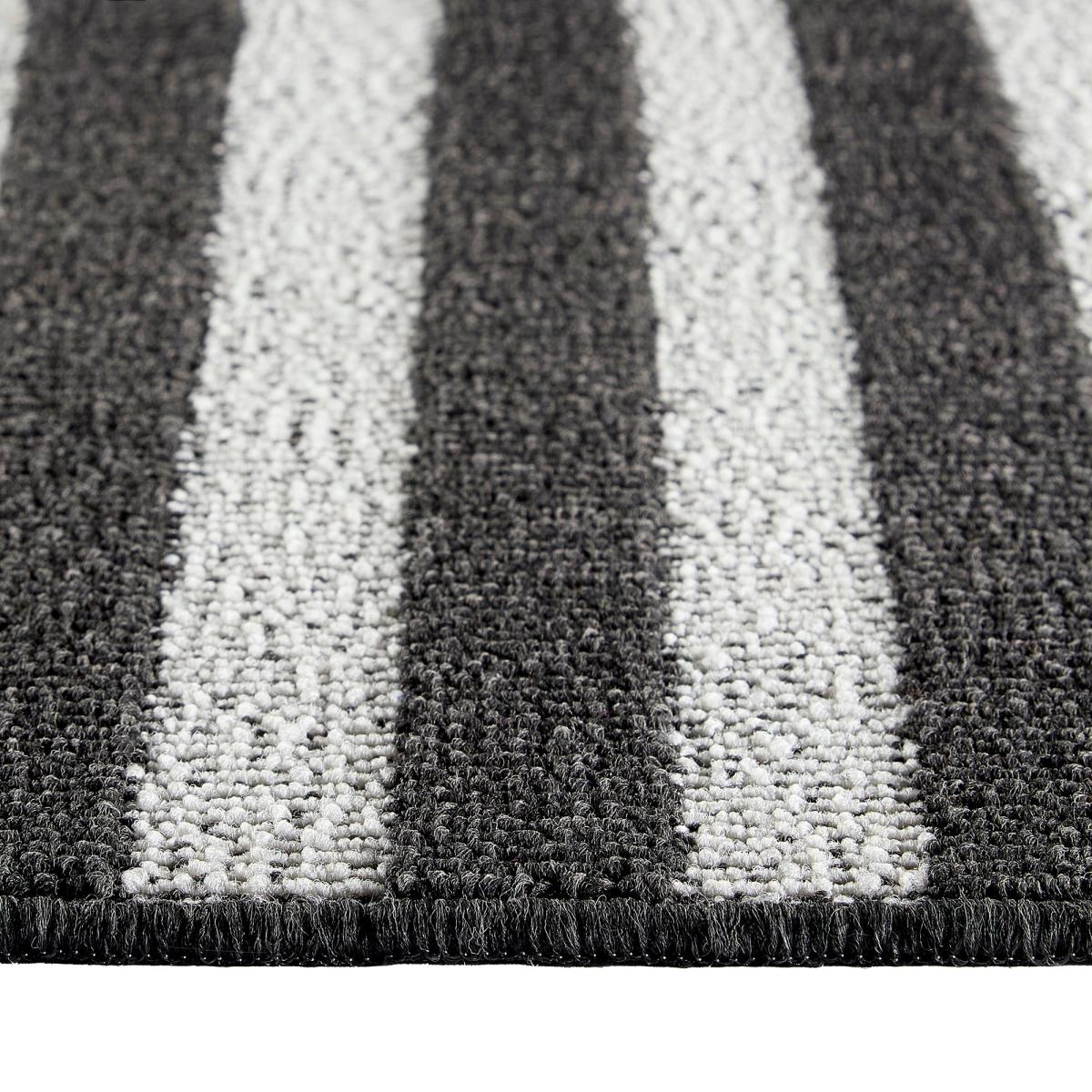 Marvel Boucle Wide Stripe Black Doormat Black – image 4