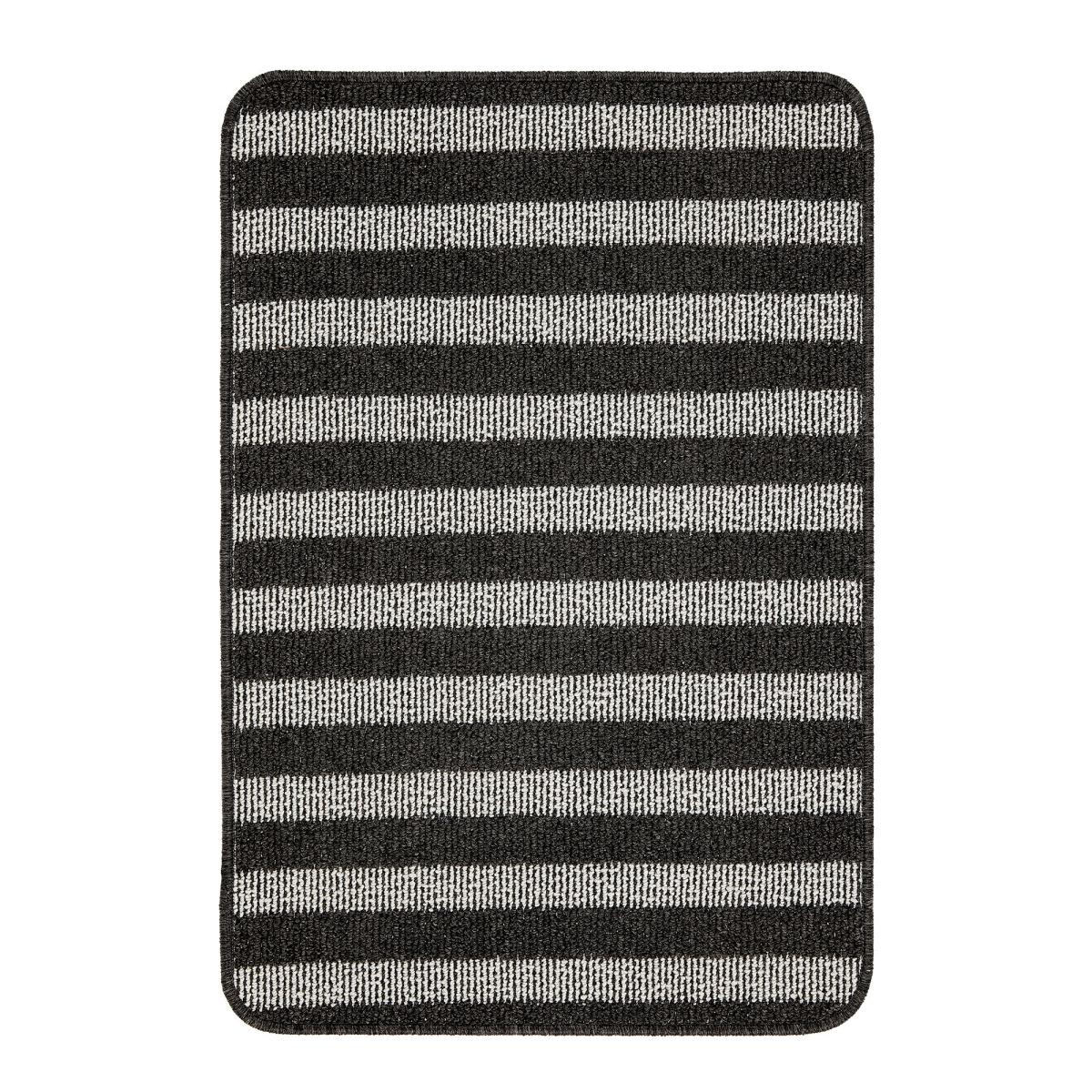Marvel Boucle Wide Stripe Black Doormat Black – image 5