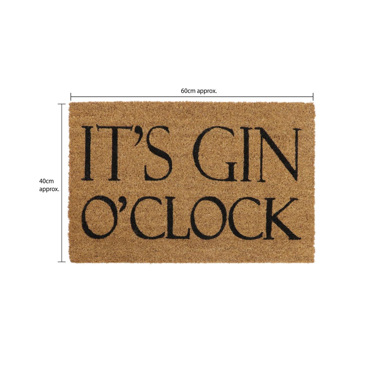 JVL Eco Latex Gin O'Clock Doormat Natural – image 6