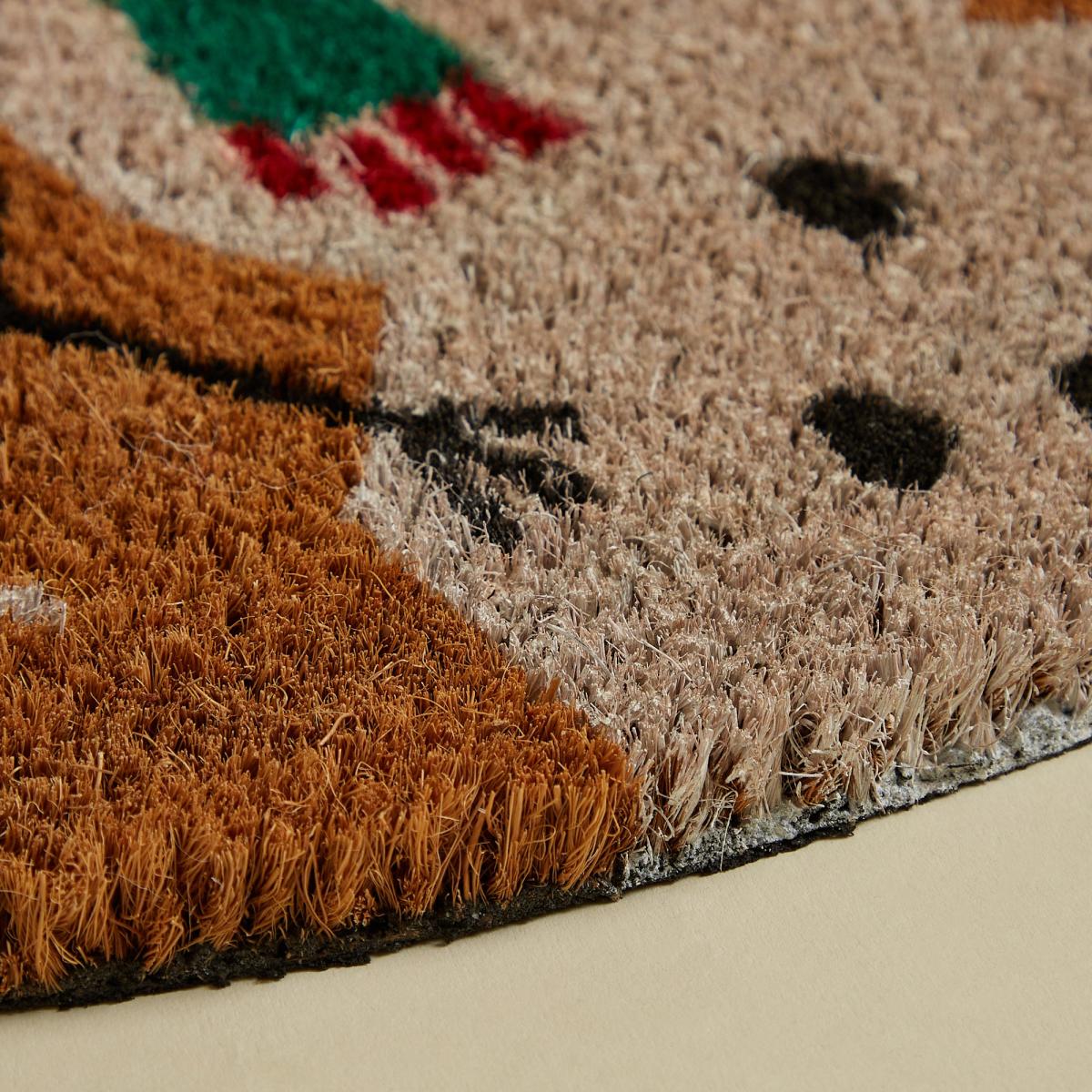 Snowman Half Moon Coir Doormat MultiColoured – image 3
