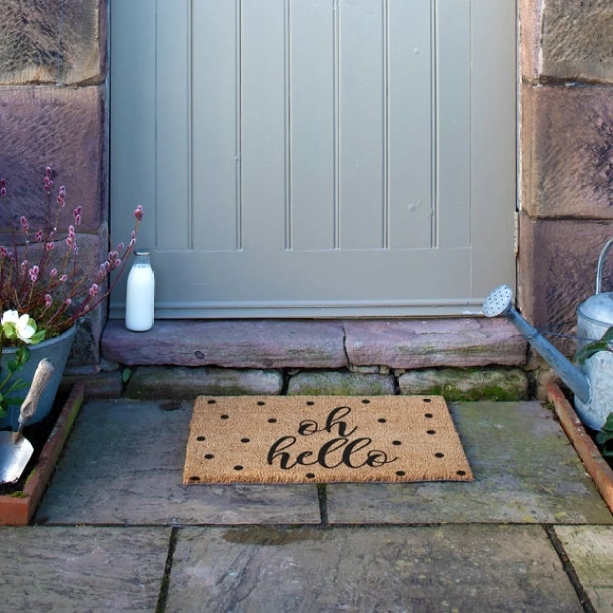 Artsy Mats Oh Hello Coir Doormat – image 8