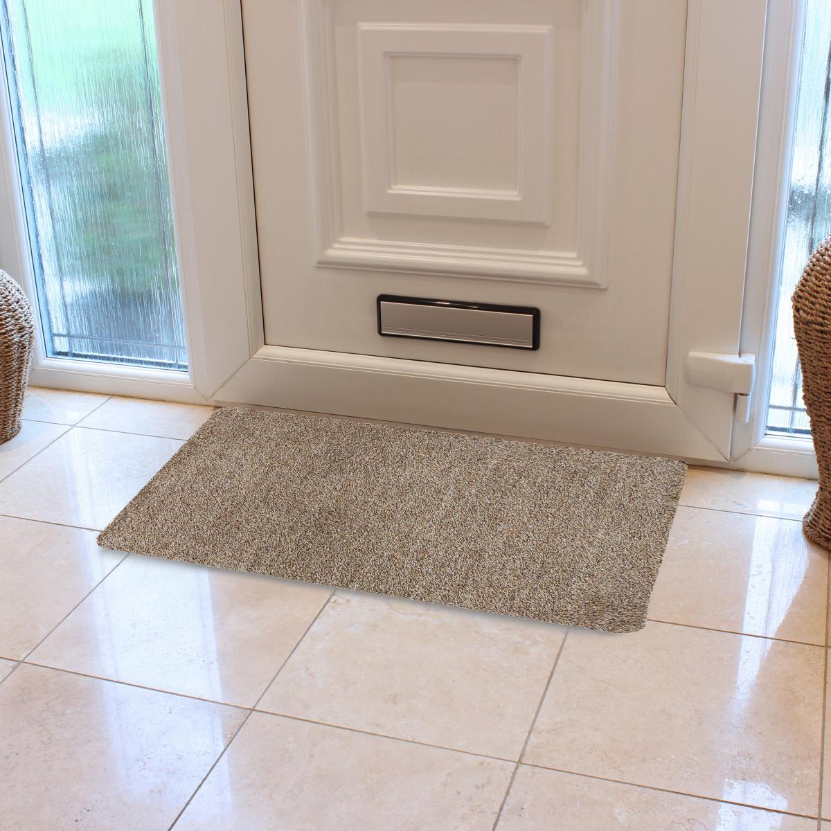 JVL Kensington Cotton Doormat Brown – image 1