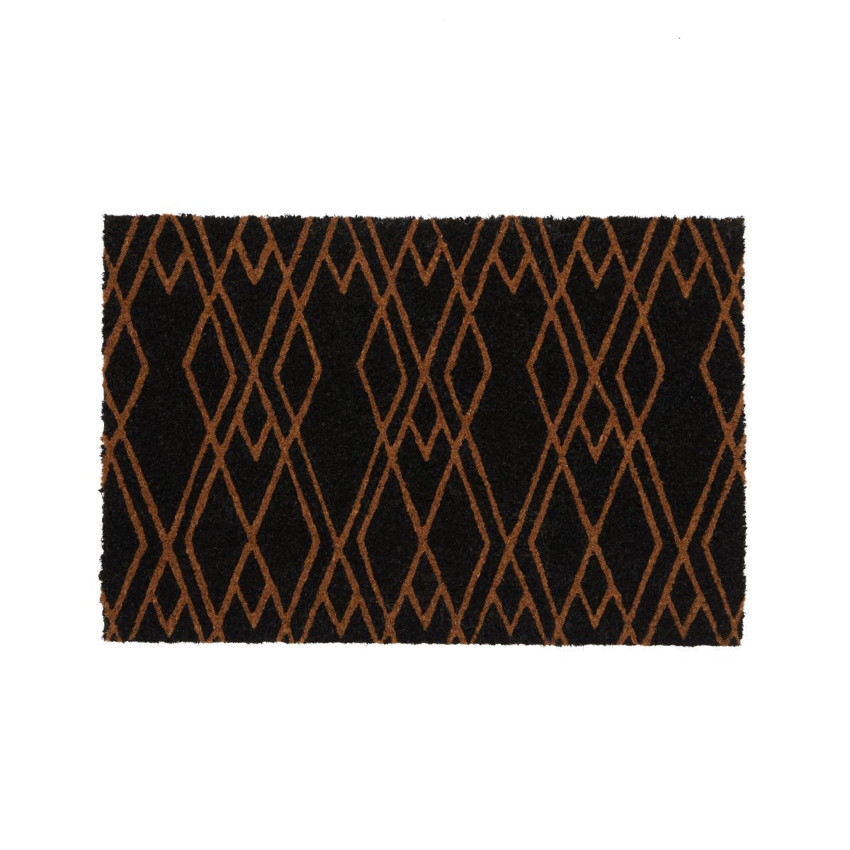 Monochrome Diamond Doormat Black – image 3