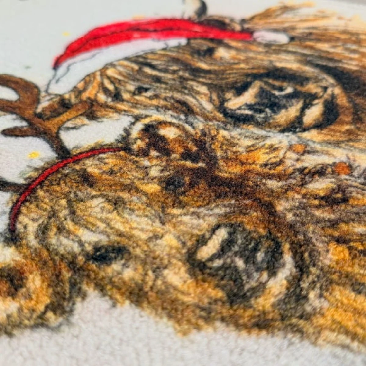 Christmas Highland Cows Washable Doormat – image 2