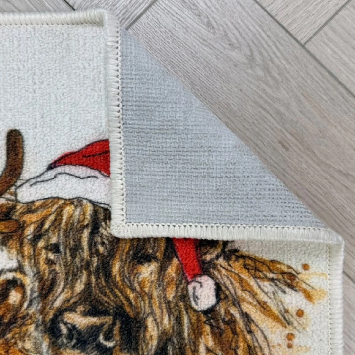 Christmas Highland Cows Washable Doormat – image 3