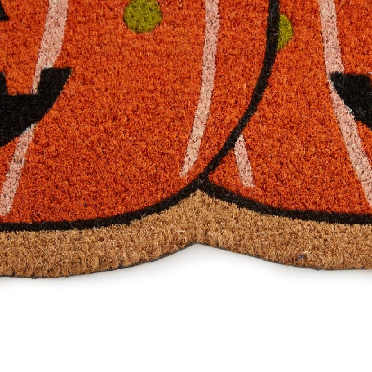 Pumpkin Shaped Coir Doormat – image 2