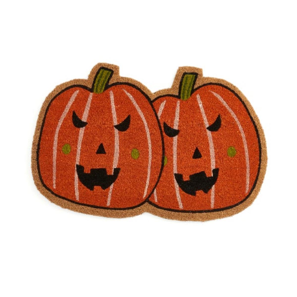 Pumpkin Shaped Coir Doormat – image 3