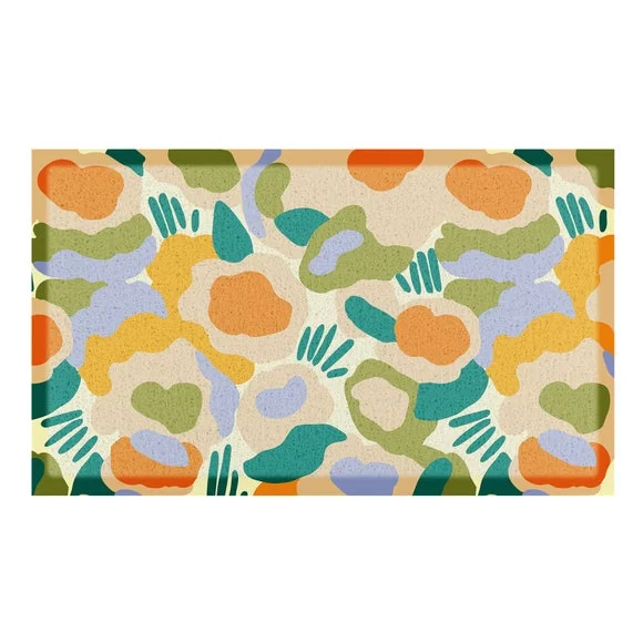 Artsy Mats Elizabeth Olwen Smudge Flowers Indoor Outdoor Doormat – image 2