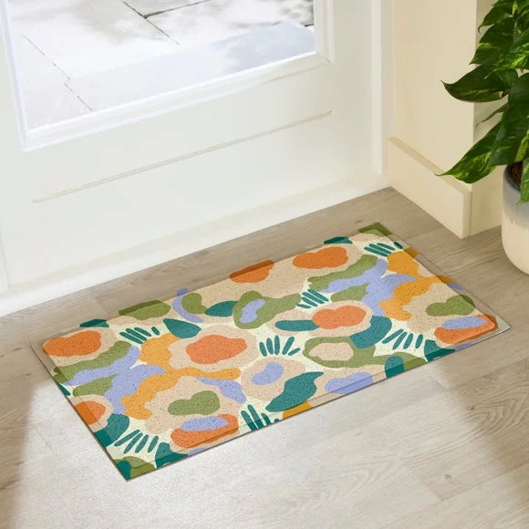 Artsy Mats Elizabeth Olwen Smudge Flowers Indoor Outdoor Doormat – image 3