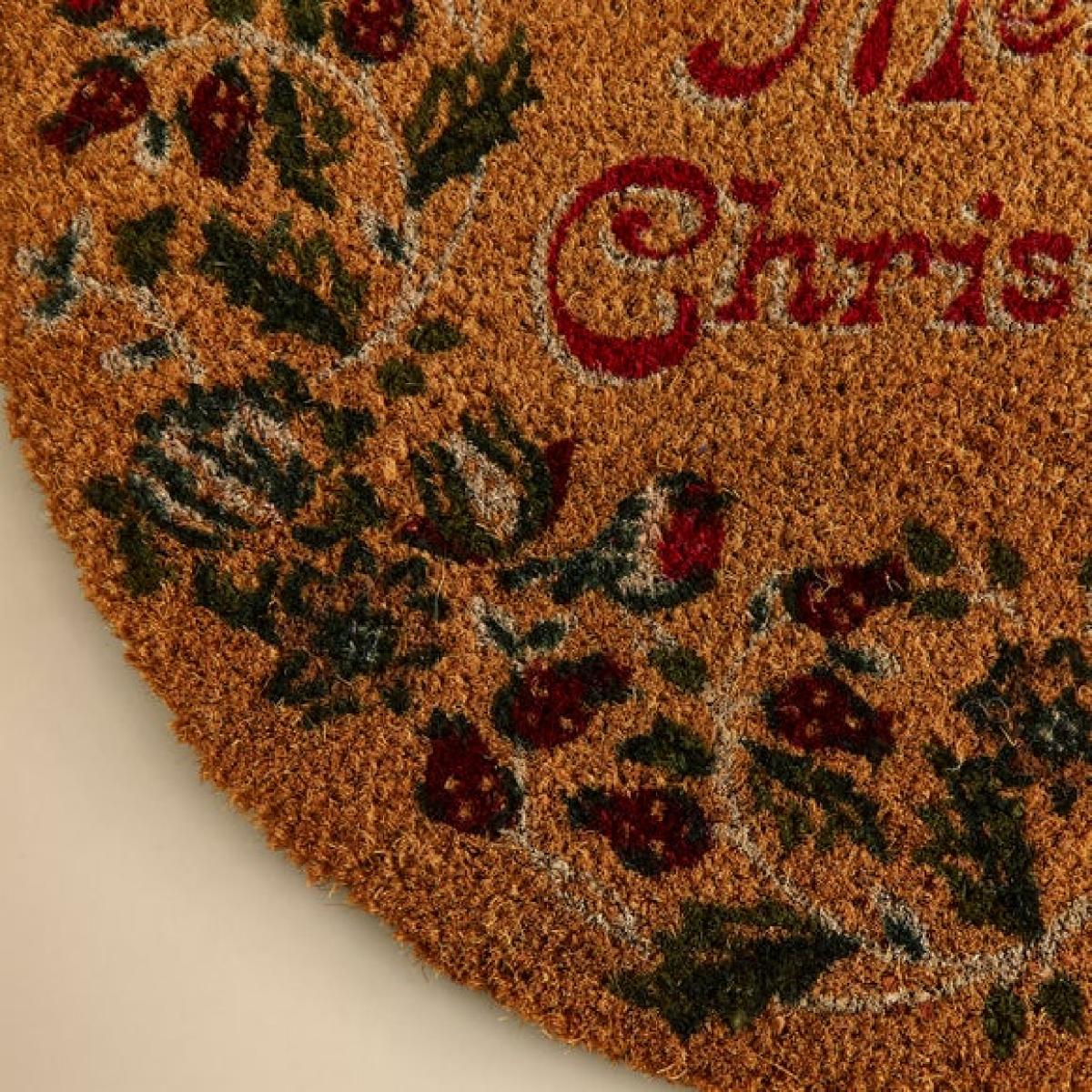 Merry Christmas Half Moon Coir Outdoor Doormat – image 3