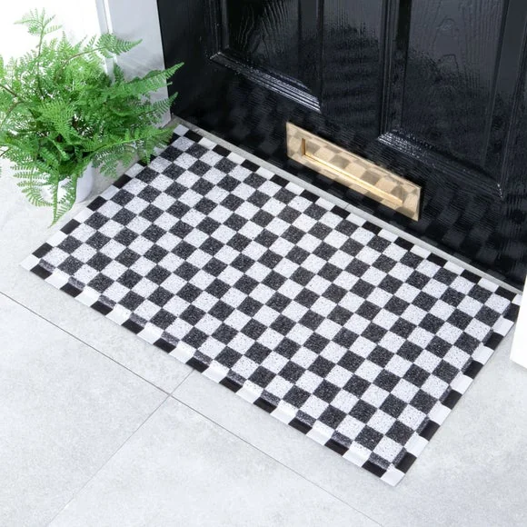 Artsy Mats Check Indoor Outdoor Doormat