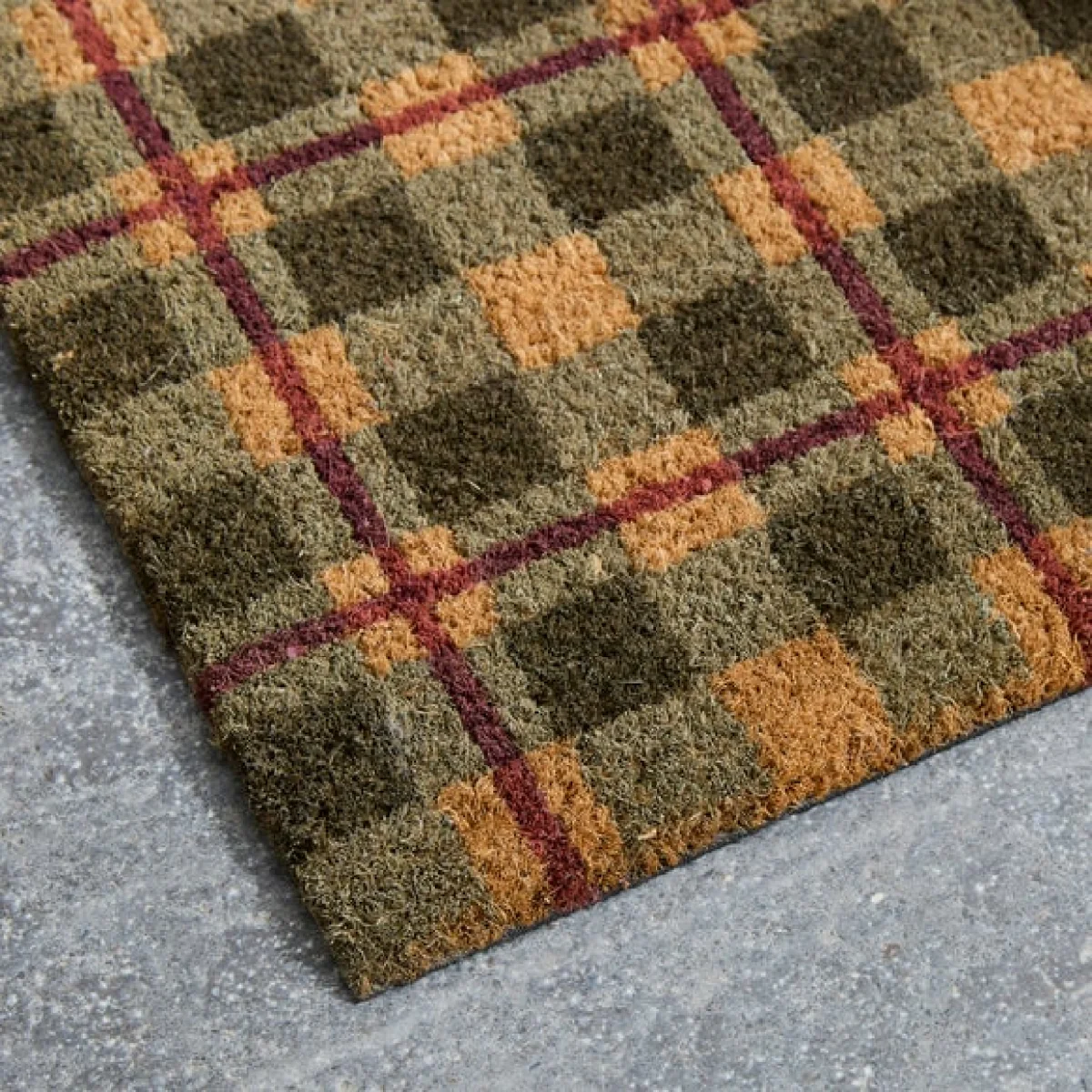 Check Coir Doormat – image 2