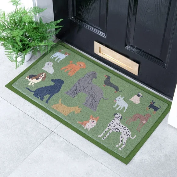 Artsy Mats Dog Breeds Indoor Outdoor Doormat