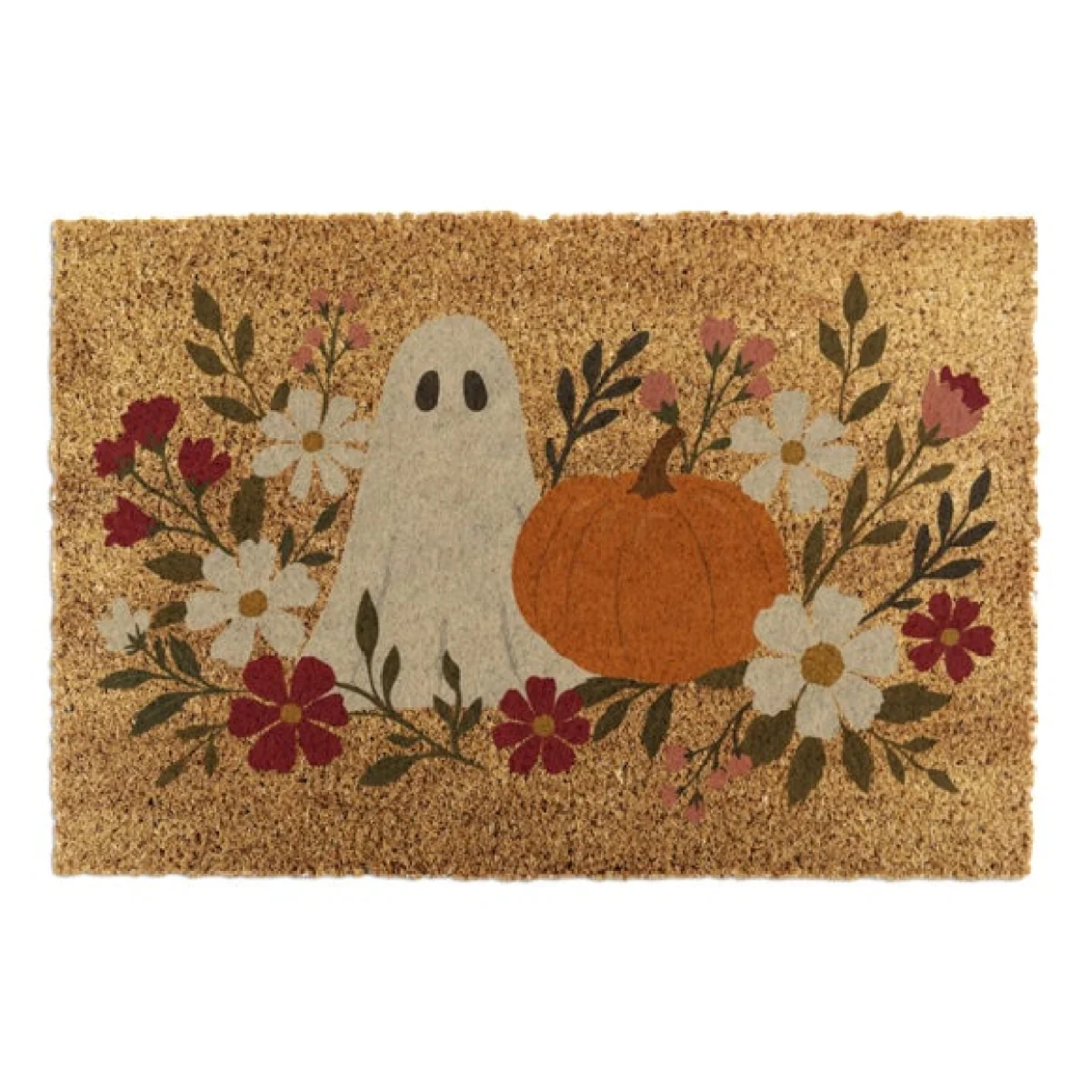 Artsy Mats Ghost Floral Coir Doormat – image 2