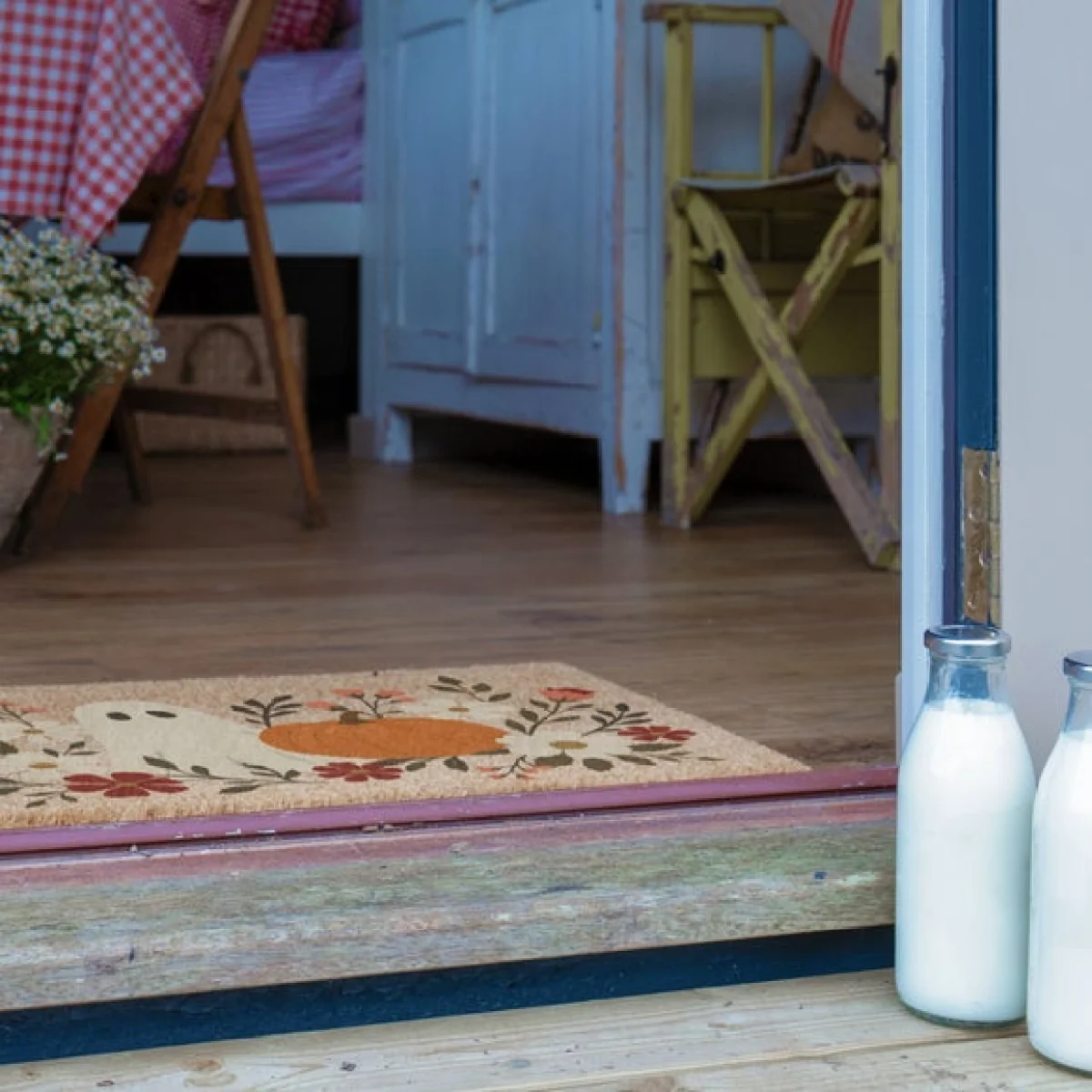 Artsy Mats Ghost Floral Coir Doormat – image 5