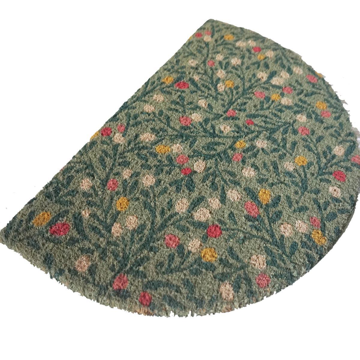 Half Moon Floral Doormat MultiColoured – image 2