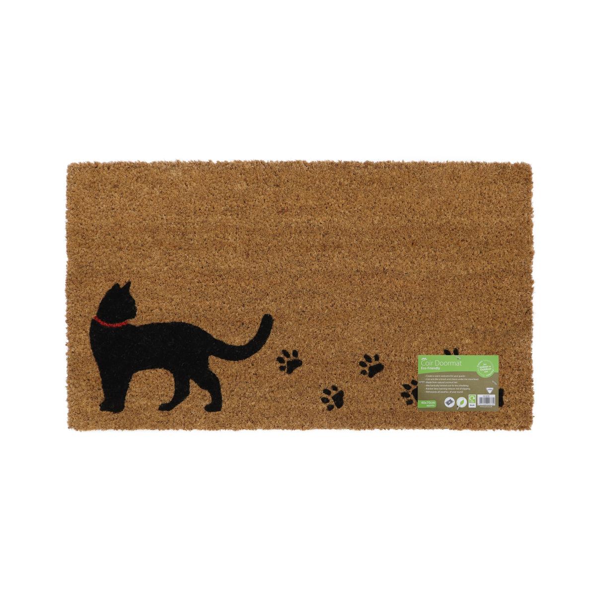 JVL Eco Latex Kitty Cat Coir Doormat Natural – image 5