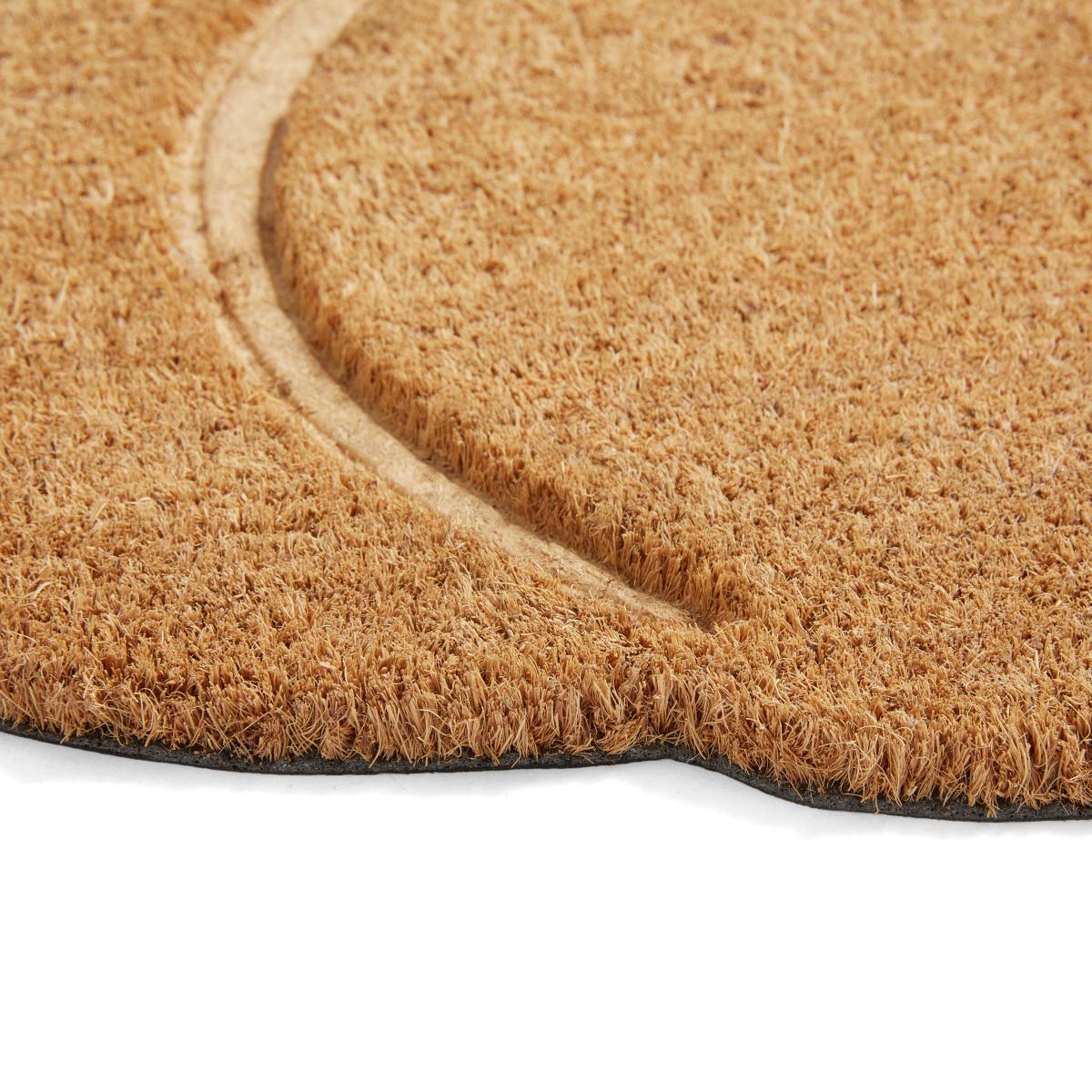 Pumpkin Pressed Coir Outdoor Doormat Natural – image 2