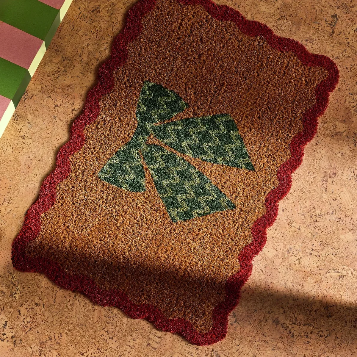 Habitat Timeless Bow Christmas Doormat – image 1