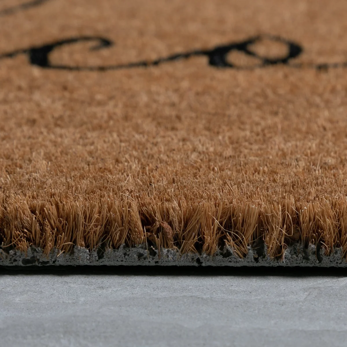 Habitat Welcome Coir Doormat - Black and Natural – image 4