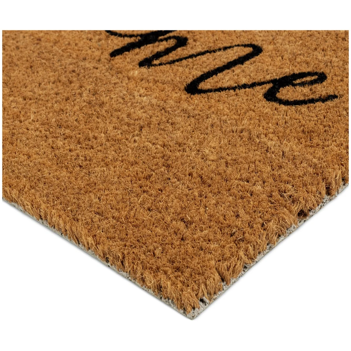 Habitat Welcome Coir Doormat - Black and Natural – image 5
