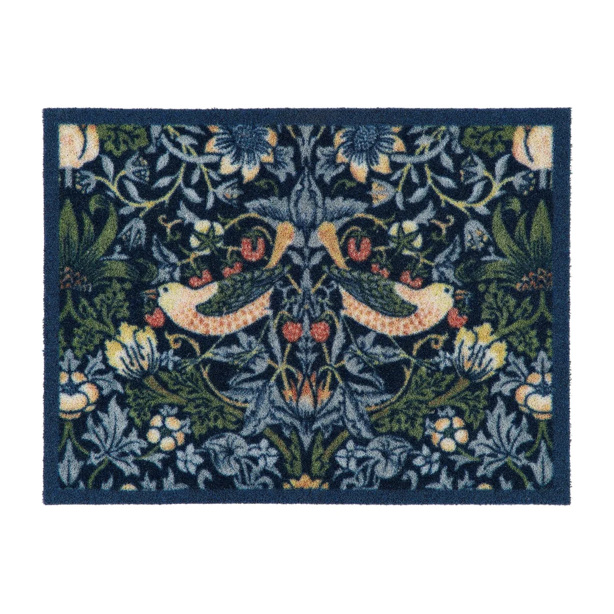 Strawberry Thief Navy Outdoor Doormat
