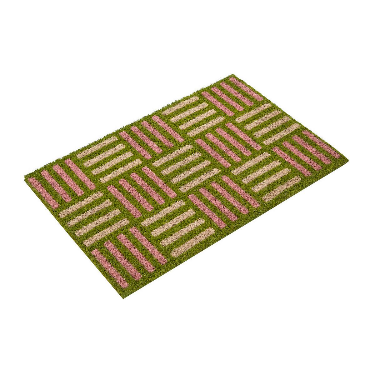 Striped Coir Doormat – image 2