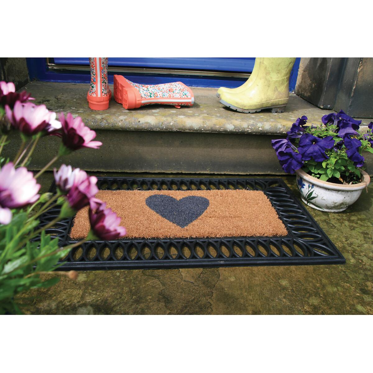 Heart Coir Doormat Insert – image 4