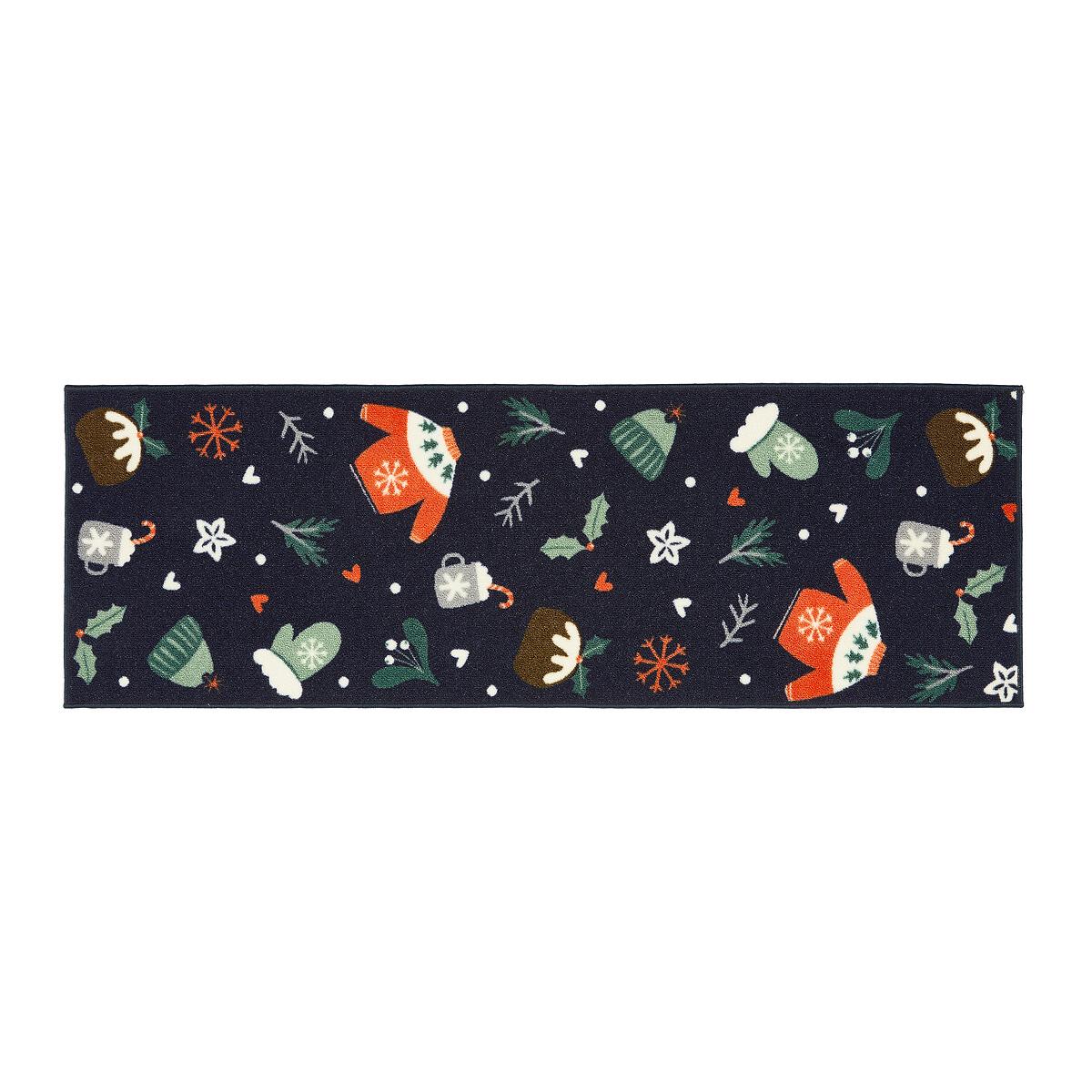 2-Piece Christmas Seasons Greetings Printed Doormat & Runner Set – image 4