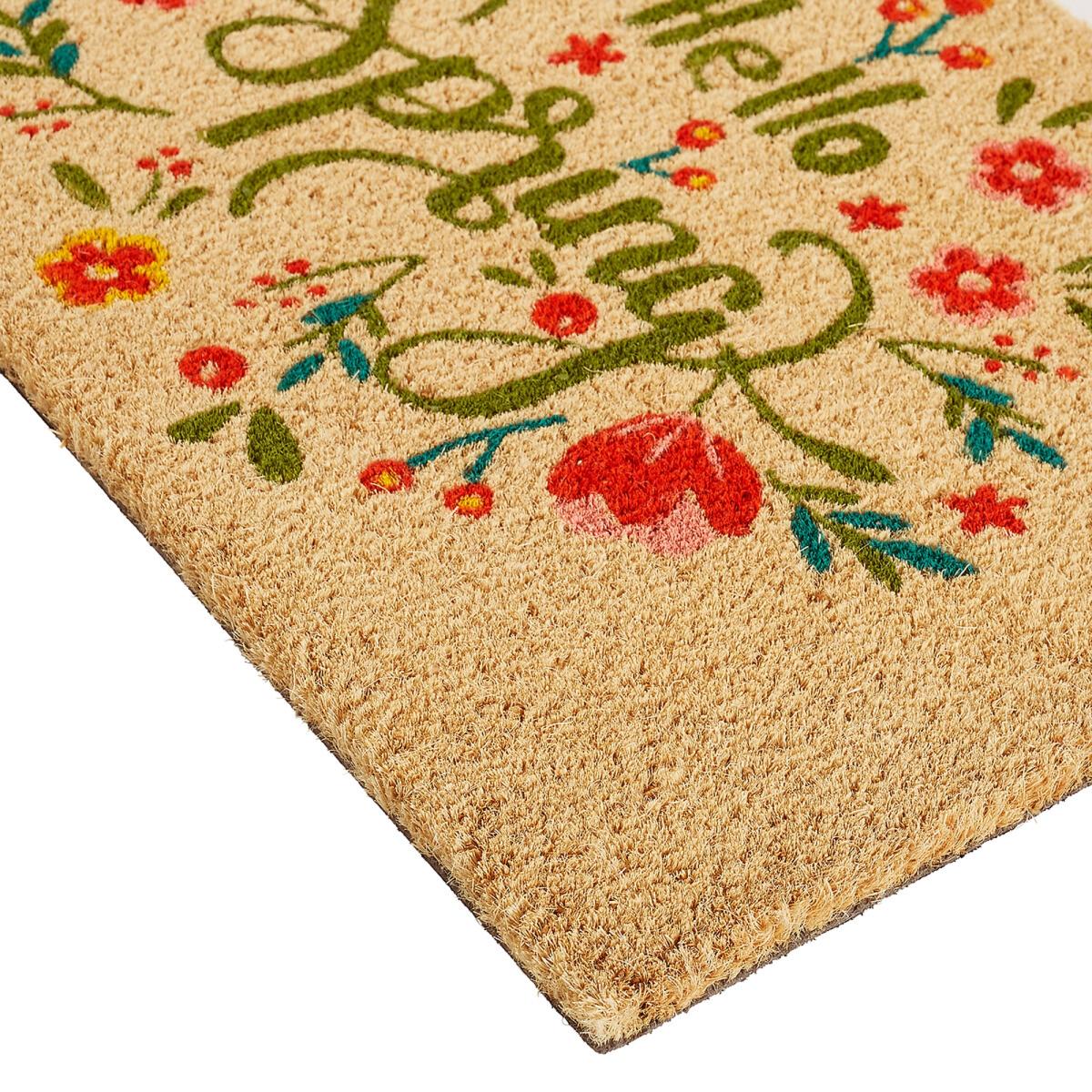 Thiam Hello Spring Floral Coconut Fibre Doormat – image 3