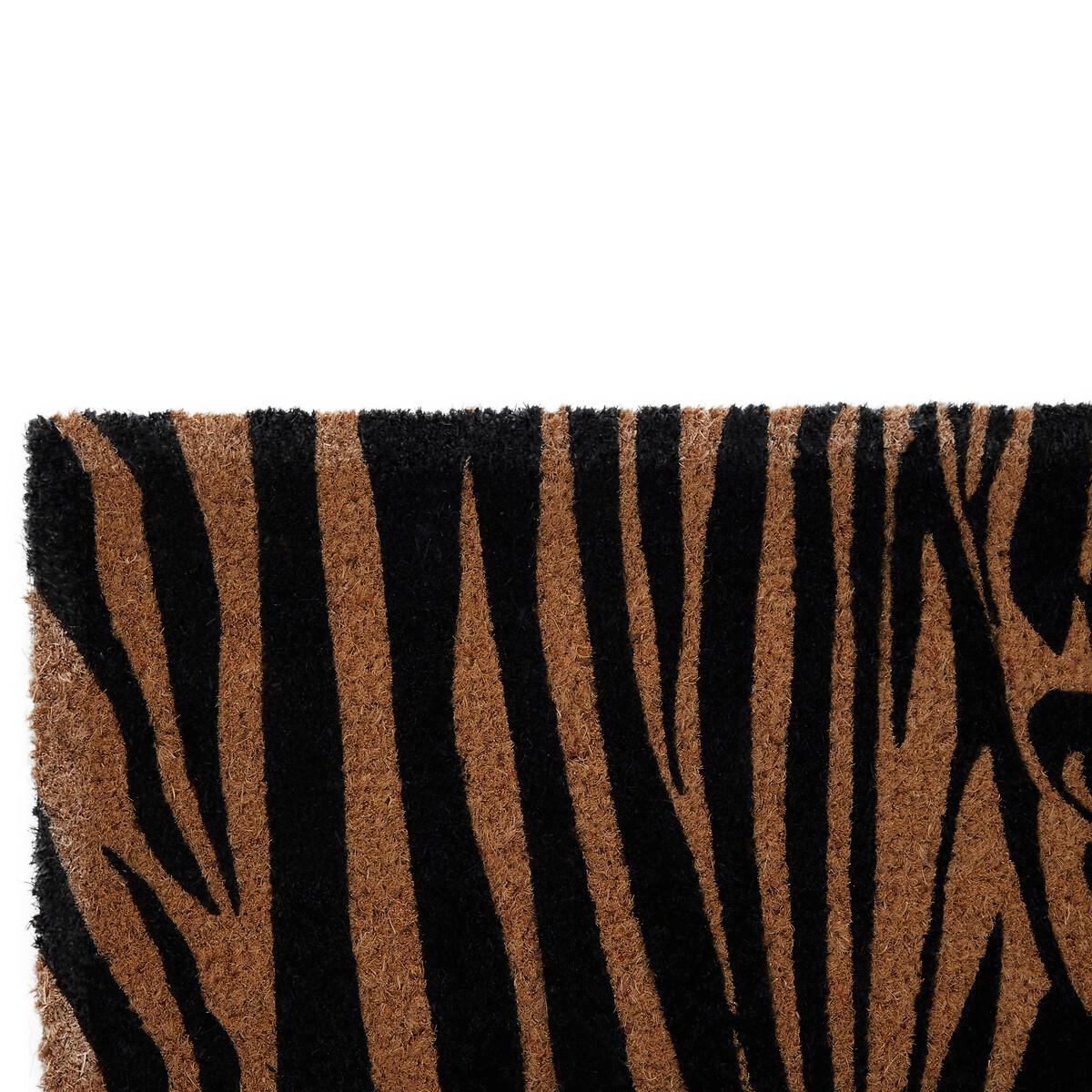 Zebra Print Coir Doormat – image 3
