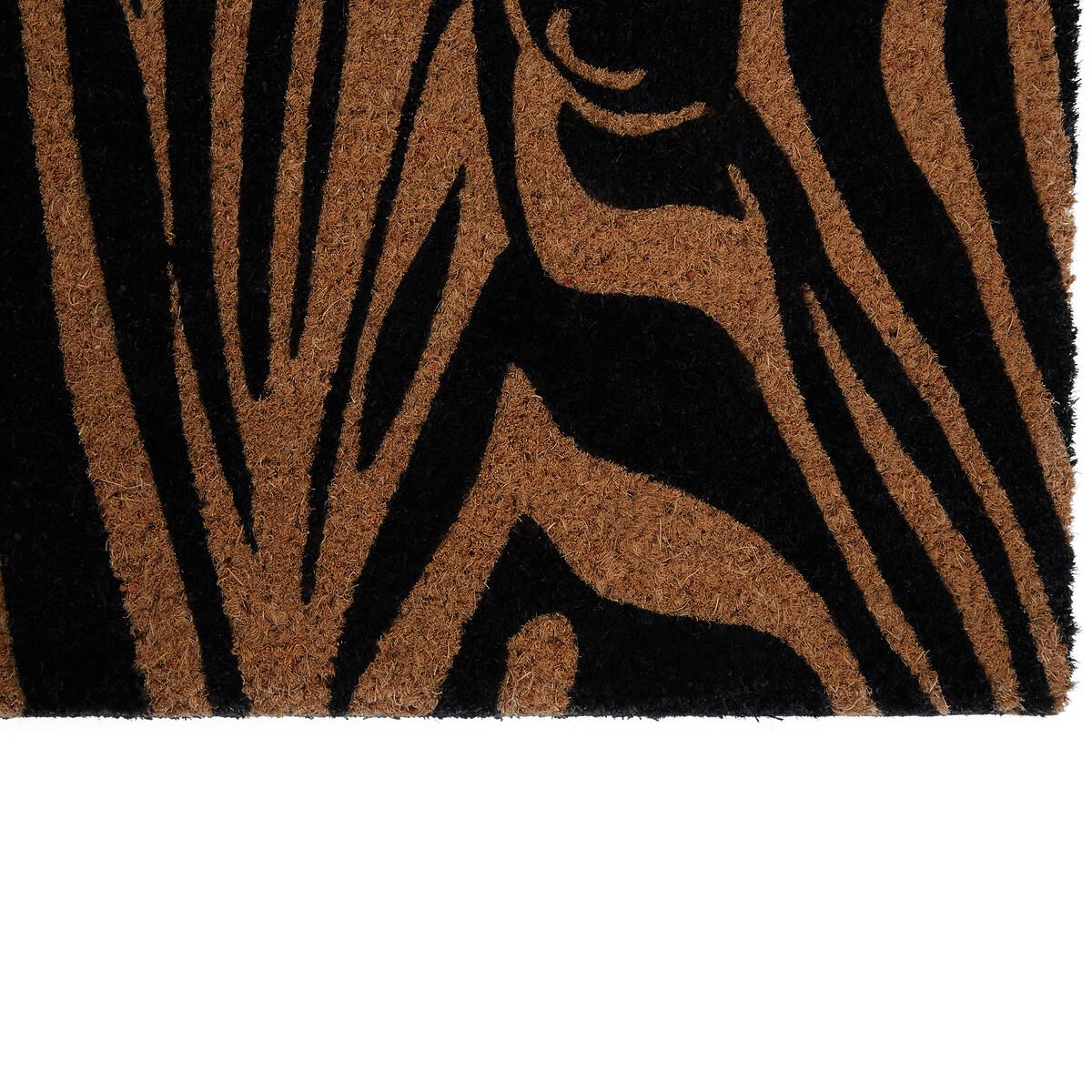 Zebra Print Coir Doormat – image 4