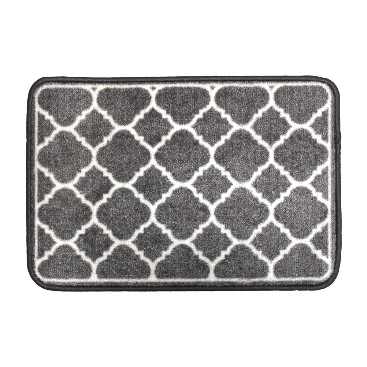 Grey Trellis Washable Mat – image 1