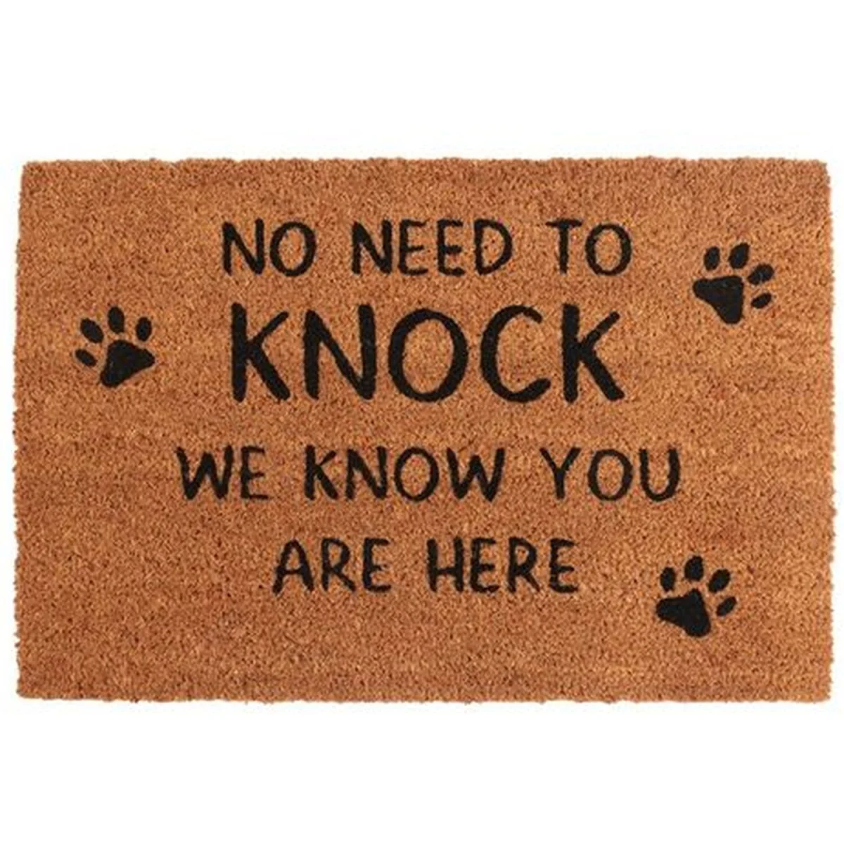 No Need To Knock Dog Owner Doormat  - Brown – image 2