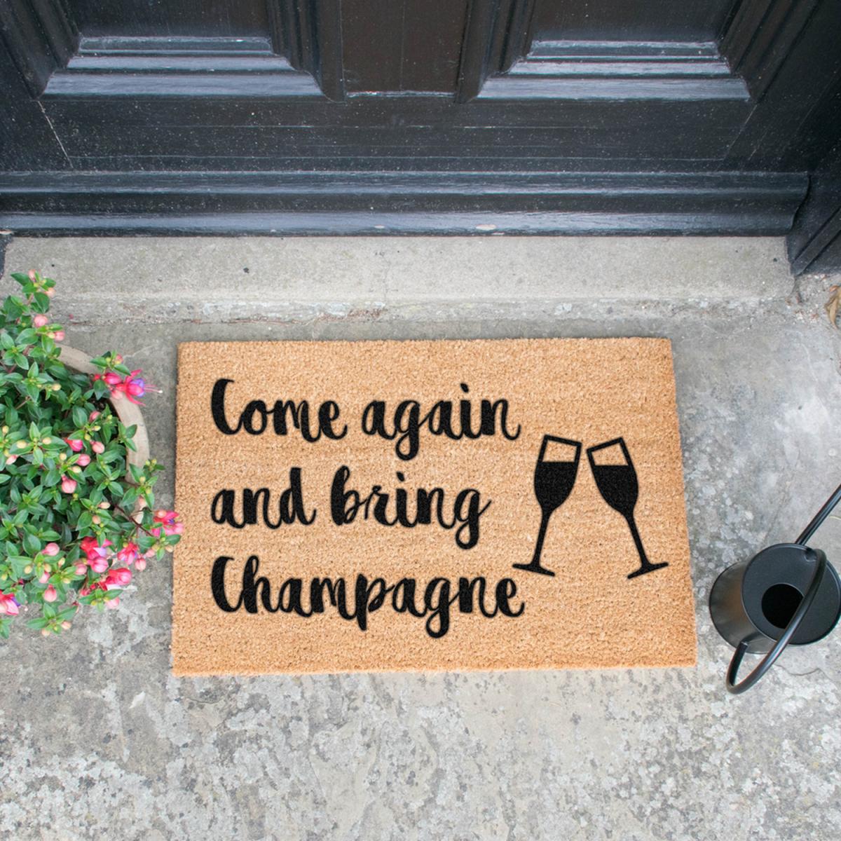 Bring Champagne Doormat - Black – image 2