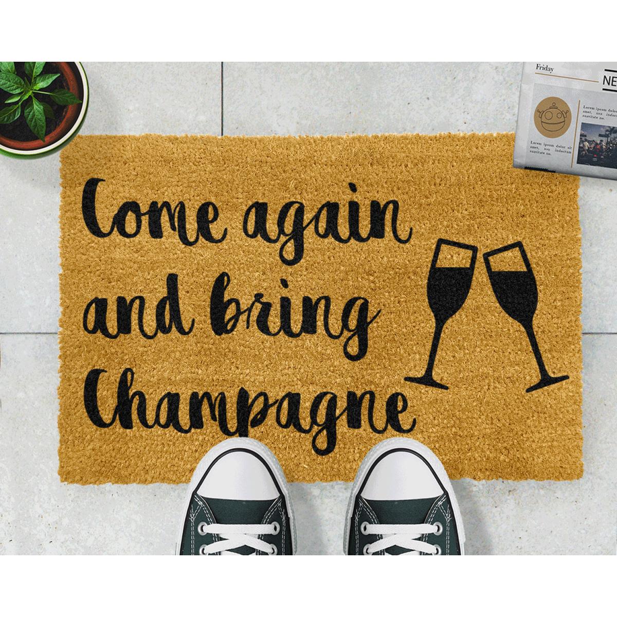 Bring Champagne Doormat - Black – image 3