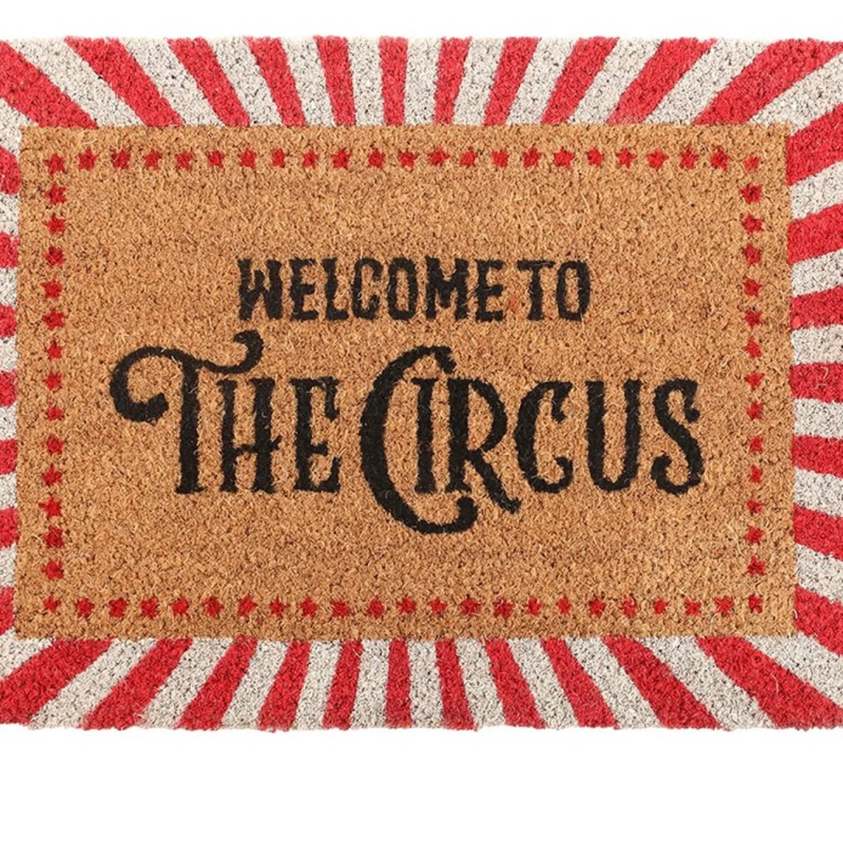 Vintage-Style Welcome to the Circus Doormat - Brown – image 4